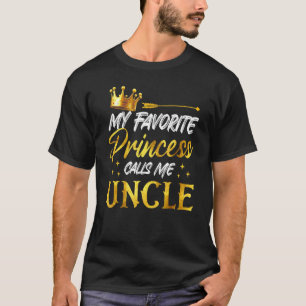 Camiseta Mens Minha Princesa Favorita Me Chama De Tio Engra