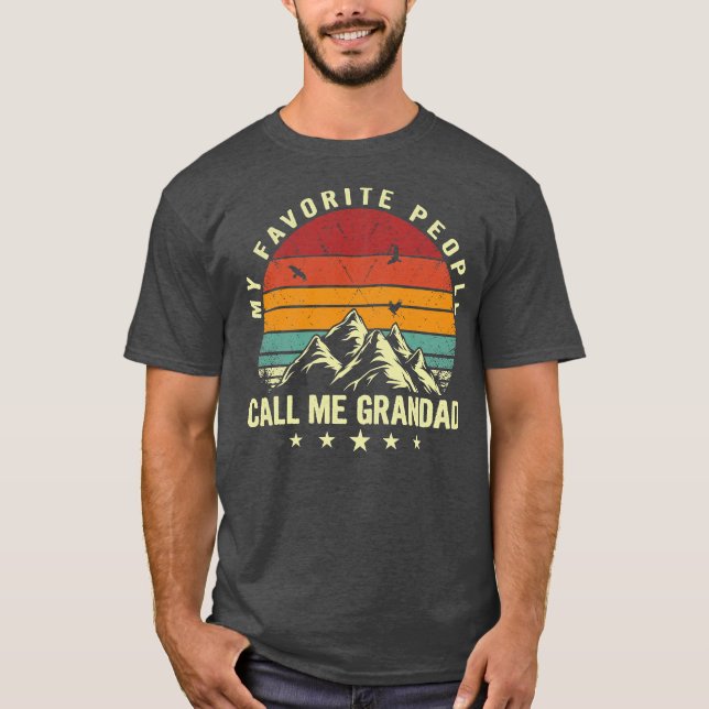 Camiseta Mens Minhas Pessoas Favoritas Me Chamam De Avô Leg (Frente)