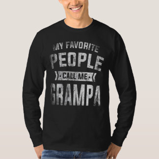 Camiseta Mens Minhas Pessoas Favoritas Me Chamam De Avô Pai