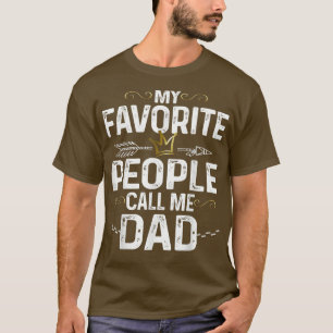 Camiseta Mens Minhas pessoas favoritas me chamam de Pai Rei