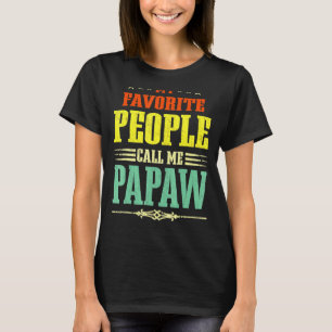 Camiseta Mens Minhas Pessoas Favoritas Me Chamam De Papaw V