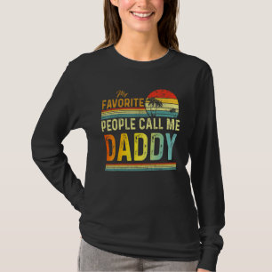 Camiseta Mens Minhas Pessoas Favoritas Me Chamam Pai Pai Pa