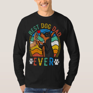 Camiseta Mens Miniatura Pinscher Melhor Pai De Cachorro Nun