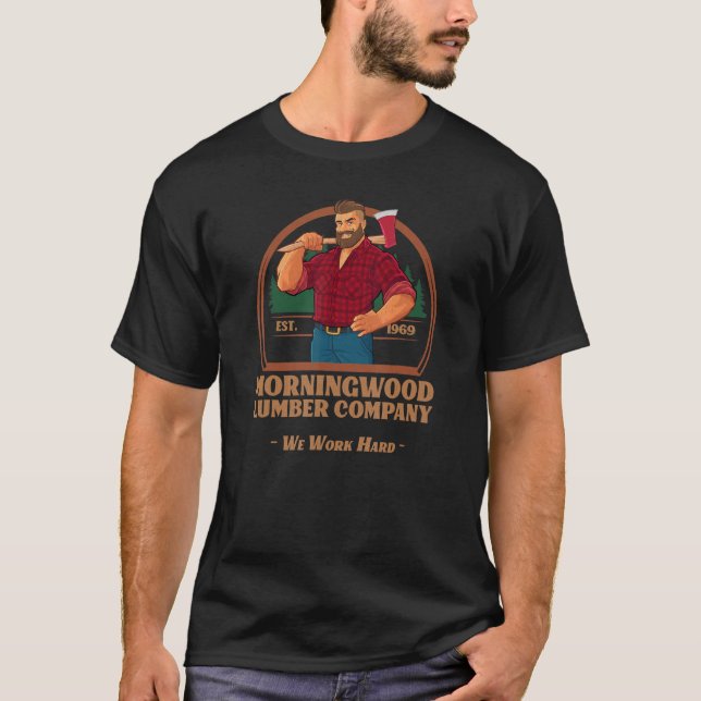 Camiseta Mens Morningwood Lumber Company (Frente)