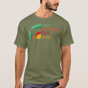 Camiseta Mens Motocross RETRO motocicleta papa-safra