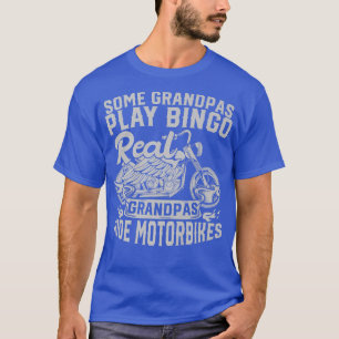 Camiseta Mens Motorcycle Real Grandpas Ride Motorbikes Reti