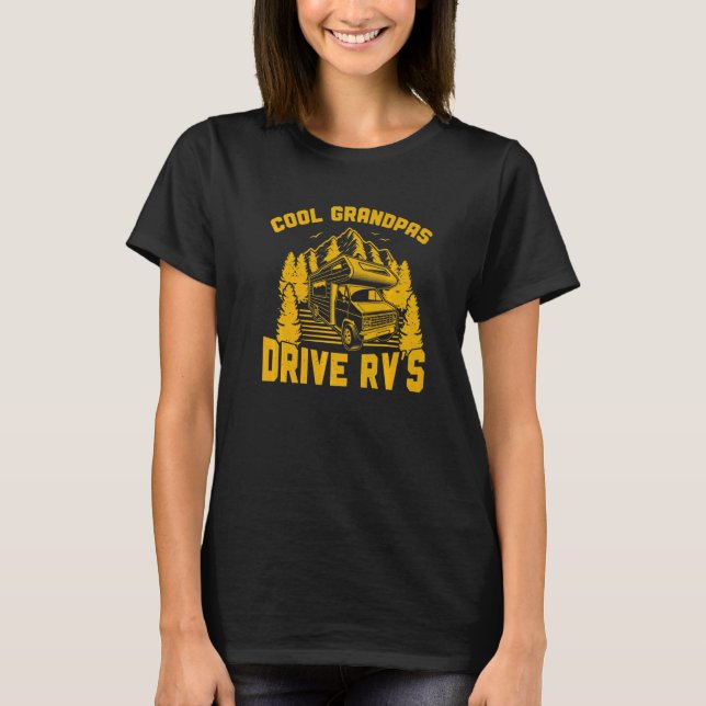 Camiseta Mens Motorhome  Rv Camping Cool Grandpas Drive Rv' (Frente)