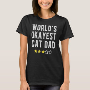 Camiseta Mens Mundos #1 Pai de Gato Mais Engraçado Melhor F