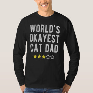 Camiseta Mens Mundos #1 Pai de Gato Mais Engraçado Melhor F