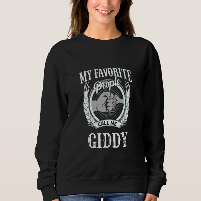 Camiseta Mens My Favorite People Call Me Giddy fist bump Sy (Frente)