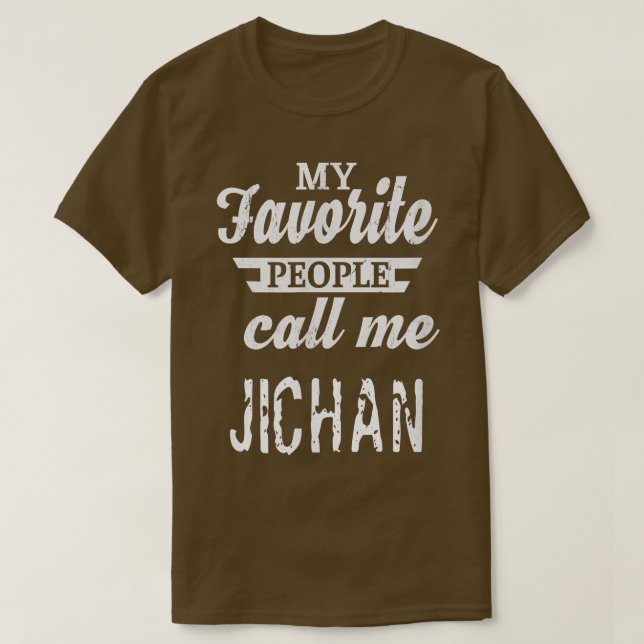 Camiseta Mens My Favorite People Call Me Jichan Japan Japan (Frente do Design)