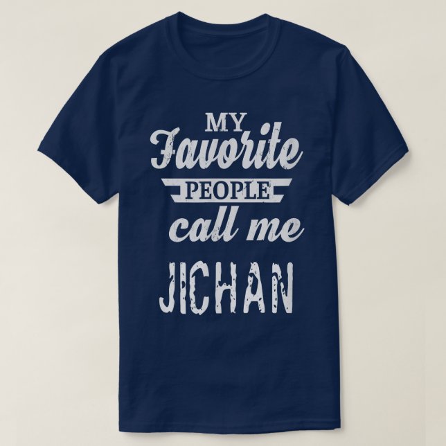 Camiseta Mens My Favorite People Call Me Jichan Japan Japan (Frente do Design)