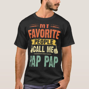 Camiseta Mens My Favorite Pessoas Me Chame Pap Pap Vintage