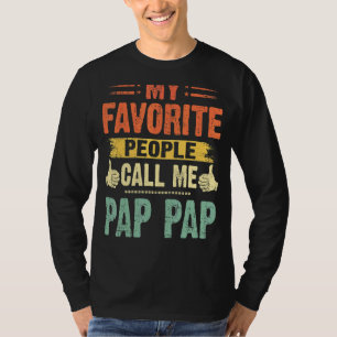 Camiseta Mens My Favorite Pessoas Me Chame Pap Pap Vintage