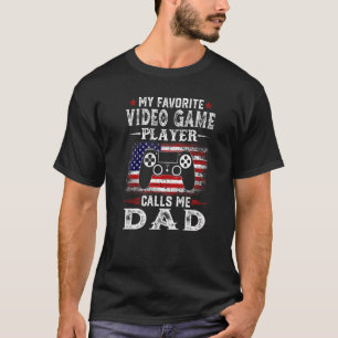 Camiseta Mens My Favorite Video Game Player Me Chama De Pai