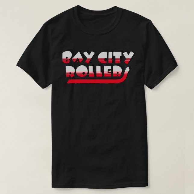 Camiseta Mens My Favorito Bay City Rollers Music Rock  (Frente do Design)