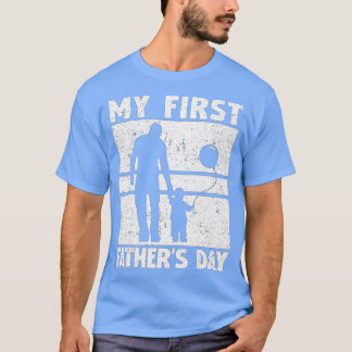 Camiseta Mens My First Dia de os pais Vintage New Pai (