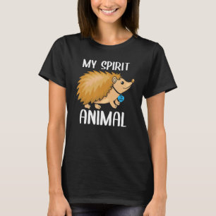 Camiseta Mens My Spirit Animal Hedgehog I Love Pai Heart Va