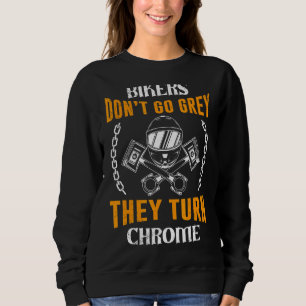 Camiseta Mens Não Cinza Que É Chrome Biker Pai Motorciclone
