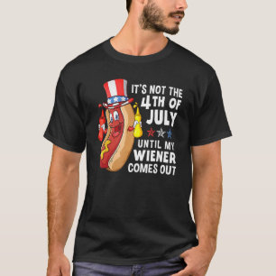 Camiseta Mens, não é 4 de julho até que o meu prendedor che
