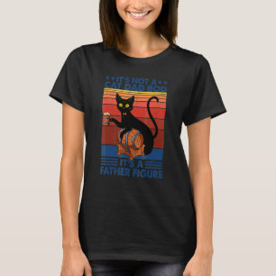 Camiseta Mens Não é um Pai de Gato É um Pai Figura F