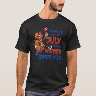 Camiseta Mens Não É Uma Festa Até Que Meu Wiener Sai 4
