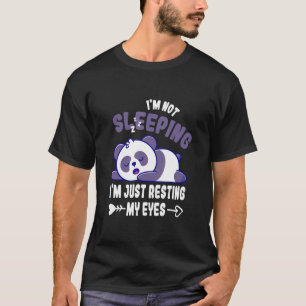 Camiseta Mens Não Estou Dormindo Só Estou Descansando Meu