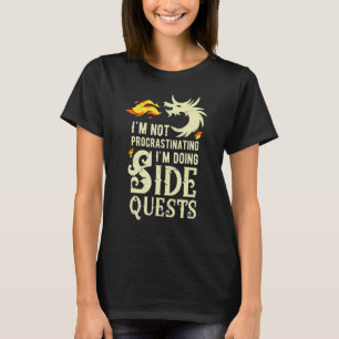 Camiseta Mens, não estou procrastinando, estou fazendo busc