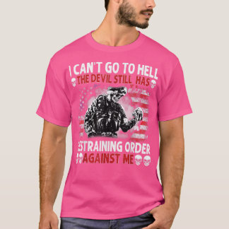 Camiseta Mens, não posso ir para o inferno O diabo ainda te