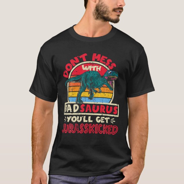 Camiseta Mens não se mexem com Pai Surus I Jurasschou Tyr (Frente)