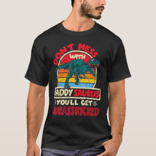 Camiseta Mens não se mexem com Surus Pai Jurasschutados Tyr
