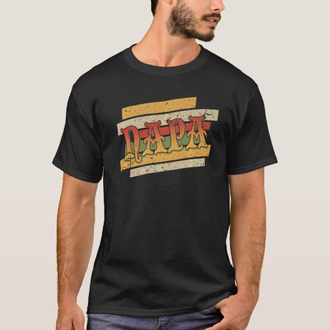 Camiseta Mens Napa Retro Vintage Stepdad (Frente)