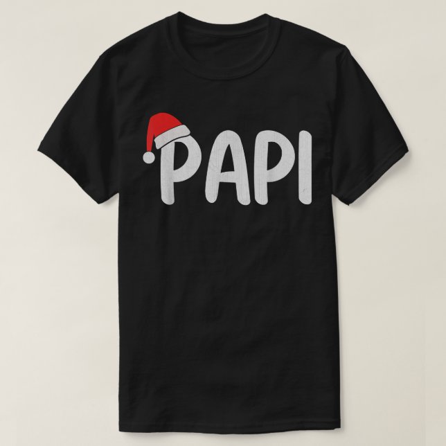 Camiseta Mens Natal Santa Hat Matando Papi Família (Frente do Design)