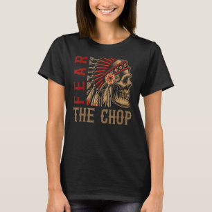 Camiseta Mens Native American Chefe do Crânio Indiano