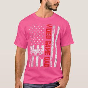 Camiseta Mens New Dad First Time Video Game Daddy Retro Ame