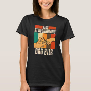 Camiseta Mens Newfie Dog Melhor Pai Da Terra Nova