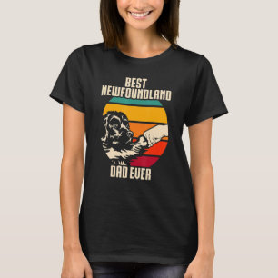 Camiseta Mens Newfie Dog Melhor Pai Da Terra Nova