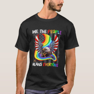 Camiseta Mens Nós, As Pessoas, Significa Todos Que A Bandei