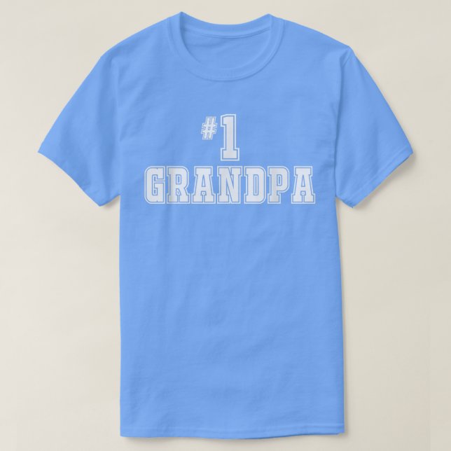 Camiseta Men's Number 1 1 Grandpa  Grandfather  (Frente do Design)