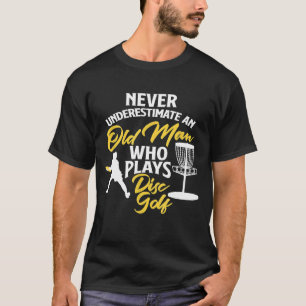 Camiseta Mens Nunca Subestimam Um Velho Que Faz Disco