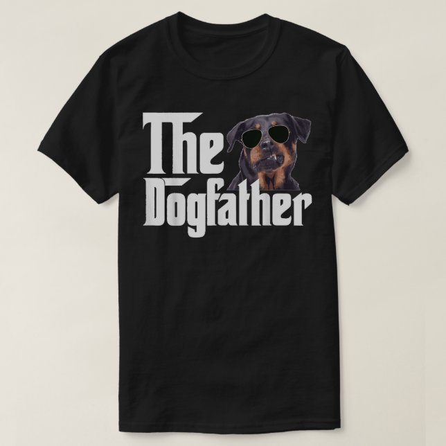 Camiseta Mens O Cachorro Dogdad Rottweiler Mais Engraçado P (Frente do Design)
