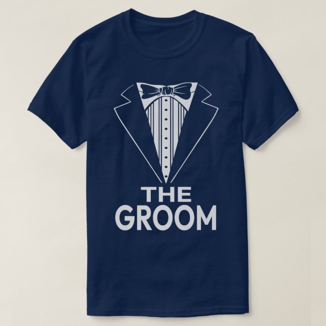 Camiseta Mens O Casamento GroomWedding (Frente do Design)