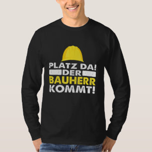 Camiseta Mens O Espaço À Medida Que O Construtor Vem