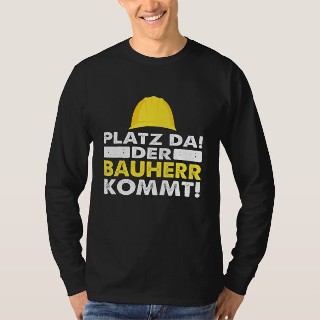 Camiseta Mens O Espaço À Medida Que O Construtor Vem (Frente)