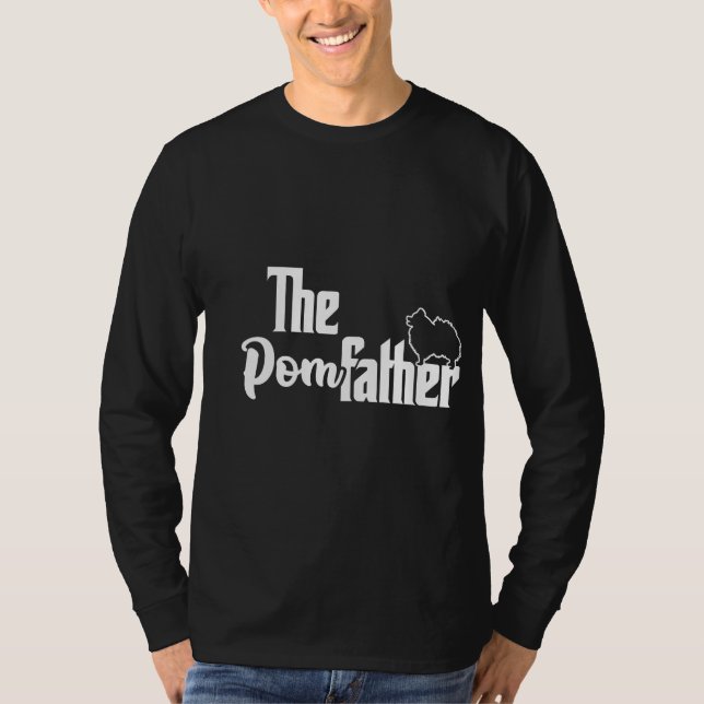 Camiseta Mens O Pai Da Pom - PomPadre - Pomeraniano (Frente)