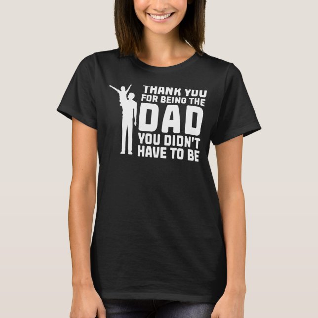 Camiseta Mens Obrigado Por Serem O Pai Stepdad (Frente)