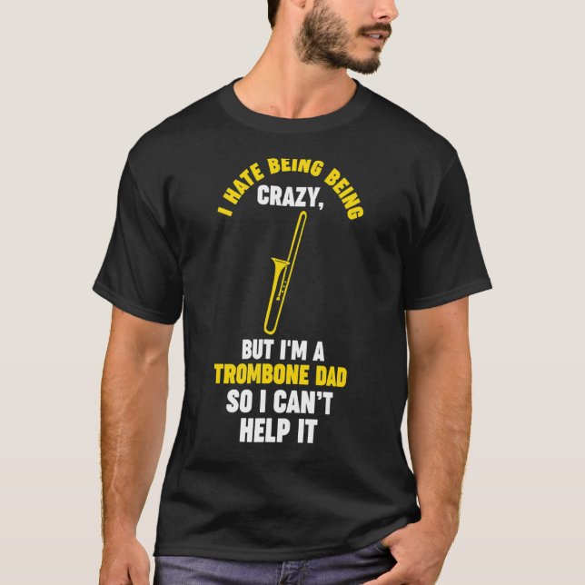Camiseta Mens, odeio ser trombone musical (Frente)