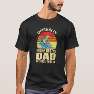 Camiseta Mens Ofishalmente O Melhor Pai Desde 1985