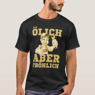 Camiseta Mens Oily mas feliz mecatrônica mecânica de carros