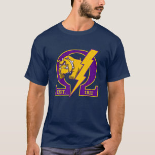 Camiseta Mens Omega-1911 Da Bruhz Bulldog Psi-Phi Ques